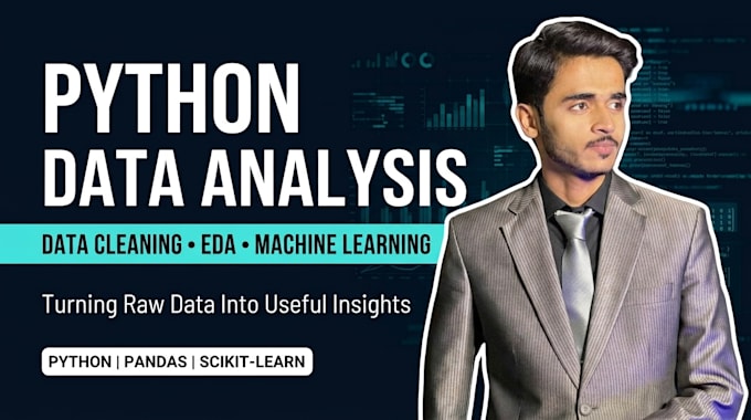 do python data analysis, data cleaning, eda, and machine learning