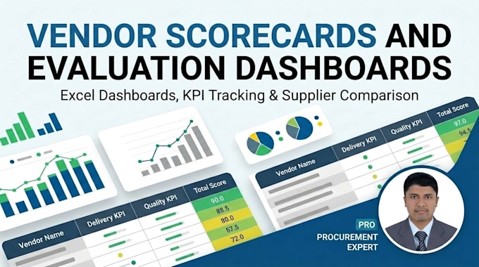 create vendor performance scorecards and supplier evaluation dashboards