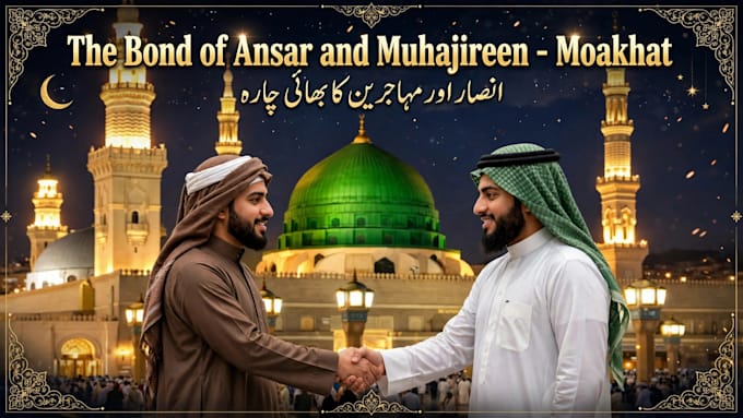 design viral islamic youtube thumbnails and luxury islamic logo
