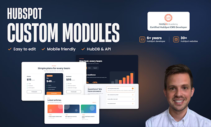 build custom hubspot cms modules