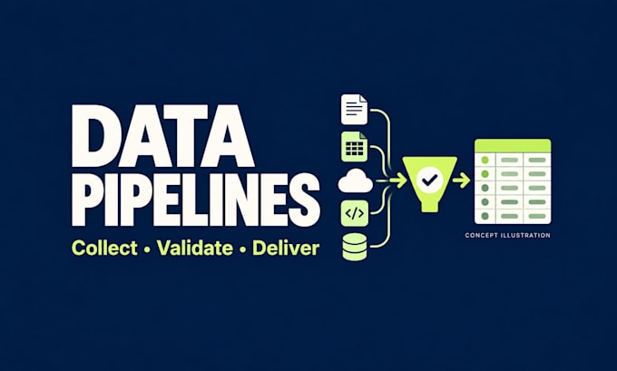 build web scraping, etl and API data pipelines with validation