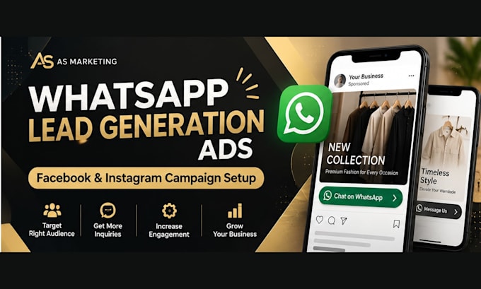 set up facebook and instagram whatsapp lead generation ads