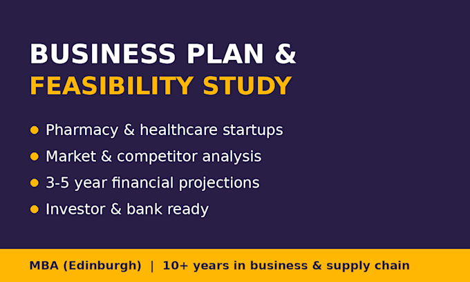 write a business plan and feasibility study for your startup