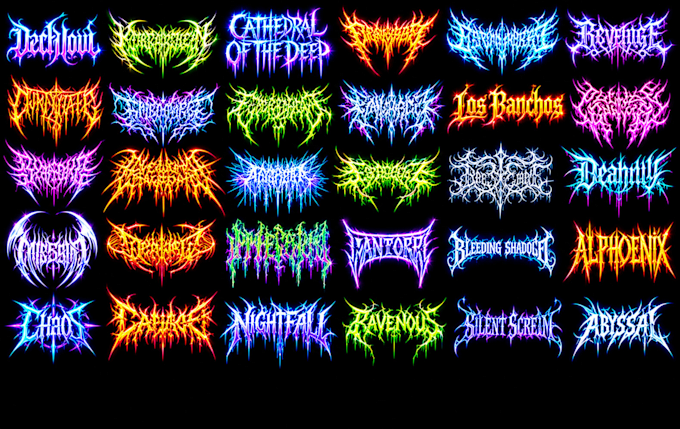 make custom brutal death metal logo