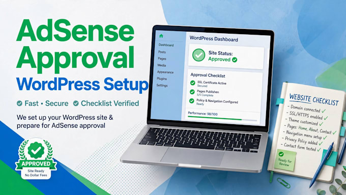 setup your wordpress website for google adsense approval