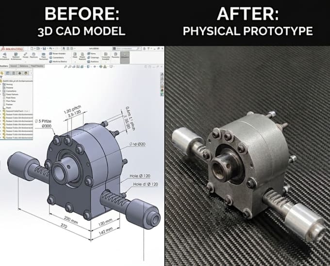 create 3d cad models for product design cnc machining and 3d printing services