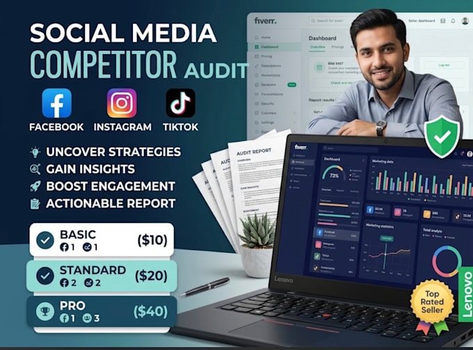 do a comprehensive social media competitor audit