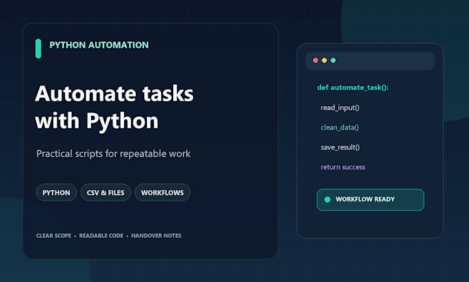 automate repetitive tasks with a python script