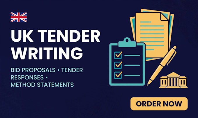 write UK tenders bid proposals tender responses and method statements