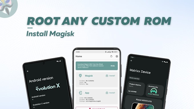 root your android device remotely, install custom rom, custom animation