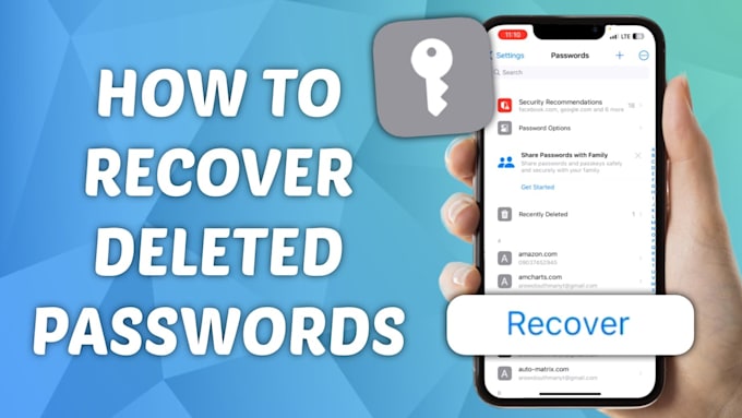 recover forgotten accounts, lost passwords access, emails and files securely