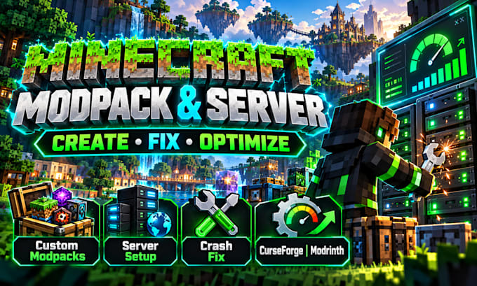create fix optimize minecraft modpacks and setup servers curseforge modrinth