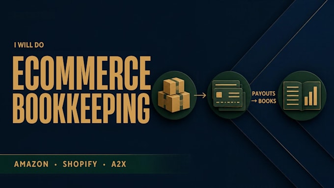 do amazon, shopify, etsy and ebay bookkeeping
