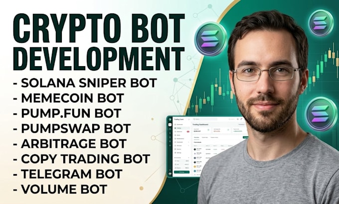 develop solana trading bot, sniper bot, crypto bot, memecoin bot