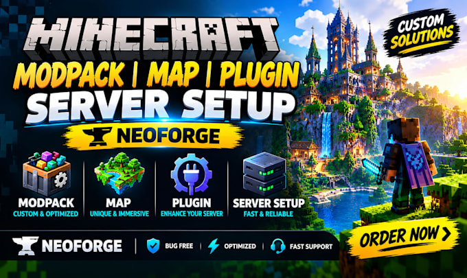 build minecraft modpack minecraft map minecraft plugin minecraft server neoforge