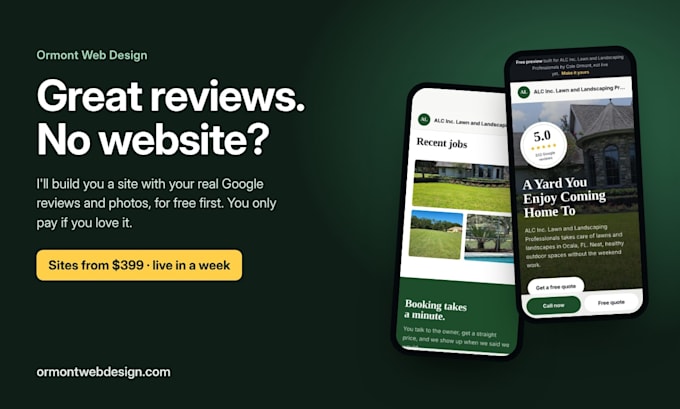build a website for your local service business