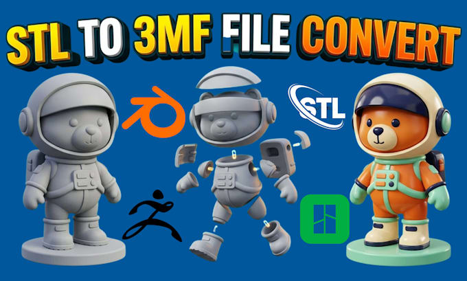 convert 3d model stl to 3mf split in bambu studio ams multi colour 3d printing