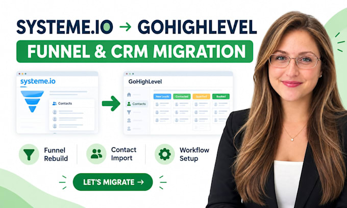 migrate systeme io funnels contacts and automations to gohighlevel