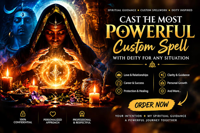 cast most powerful custom spell with deity for any situation