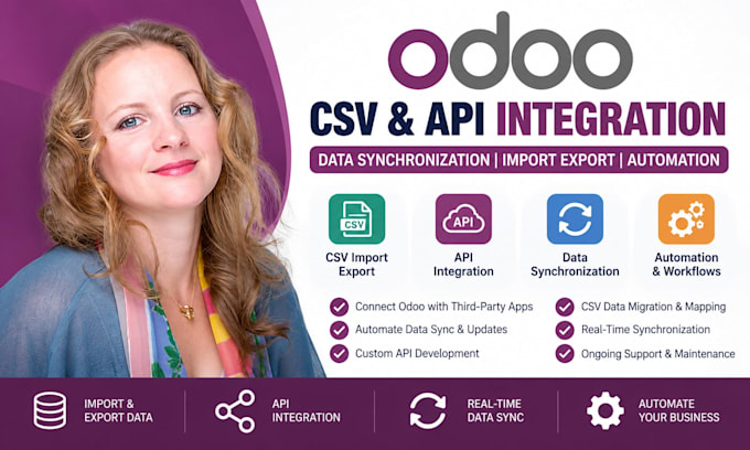 odoo cvs api integration data synchronization import export and automation