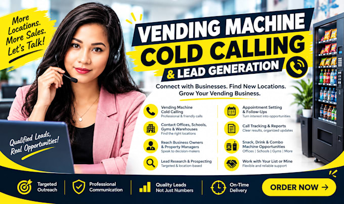 vending machine cold calling,vending machine cold caller,lead generation