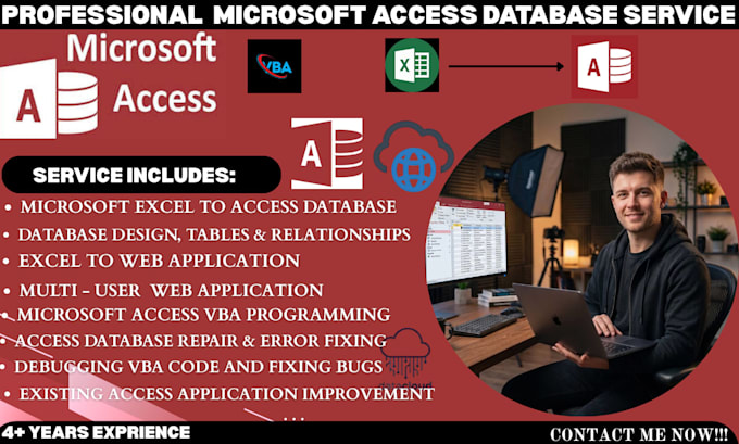 develop microsoft access database application , convert excel to access