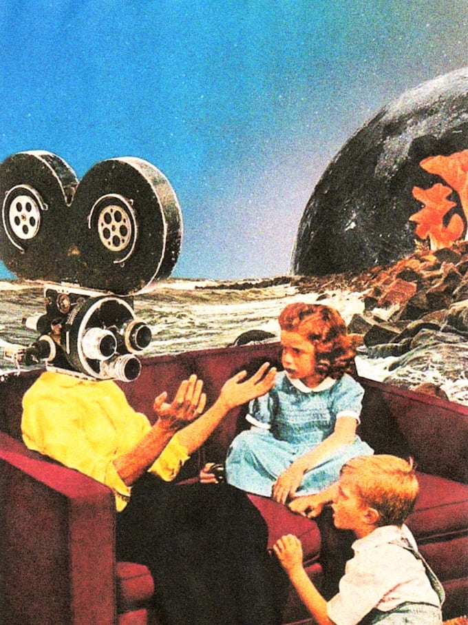 create vintage paper collage animation for your video