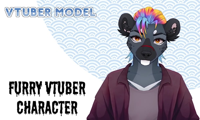 create custom furry vtuber models with live2d vtuber character and anime vtuber