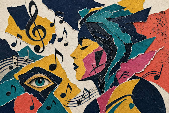 create paper collage animation for your music video