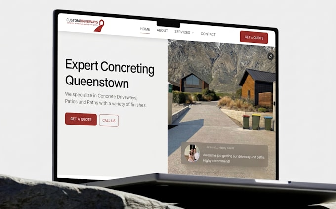 build a website for your service business