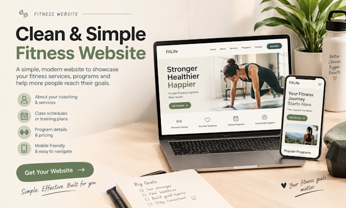 build a wordpress website for personal trainers and coaches