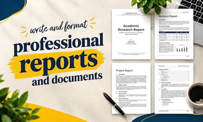 write and format professional reports and documents