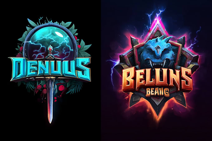 do a fantasy game logo