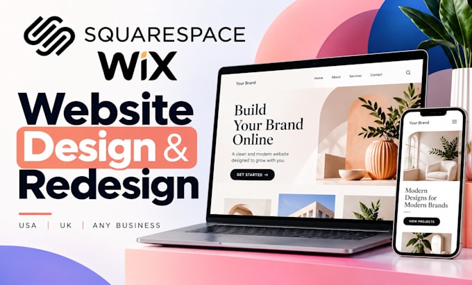 squarespace website design redesign wix website squarespace redesign usa uk ecom