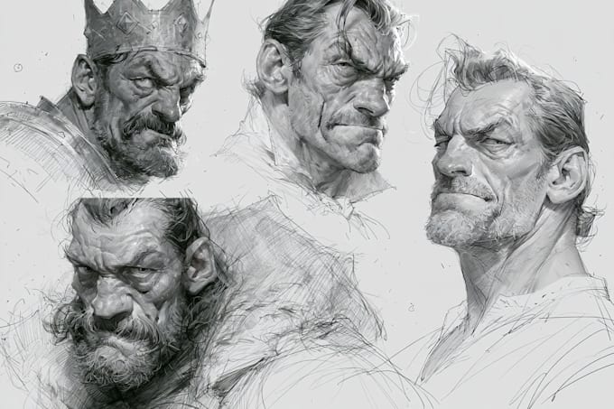 create character concept art sketch