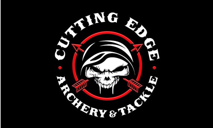 make hunting fishing archery hooks arrows logo