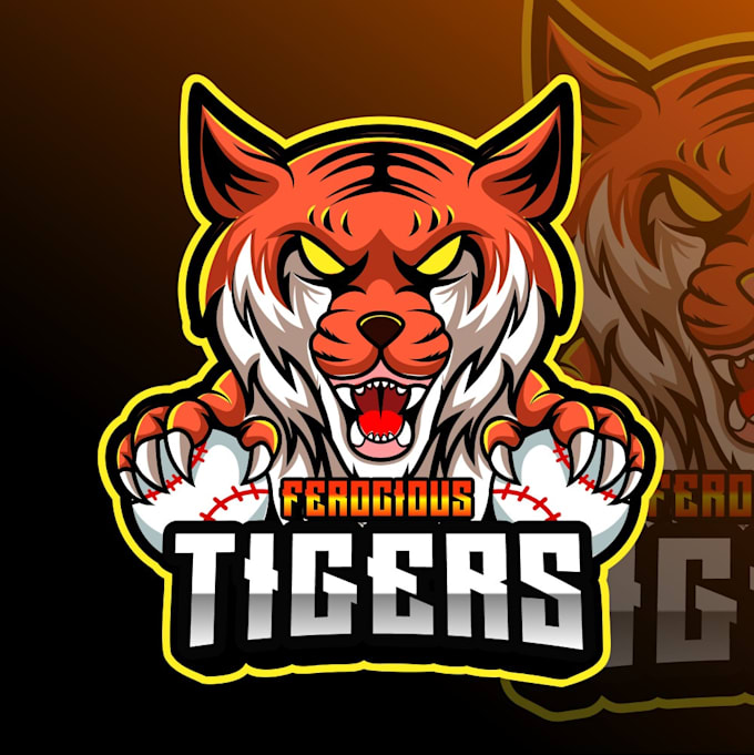 design high quality wonderful tiger logo with source file