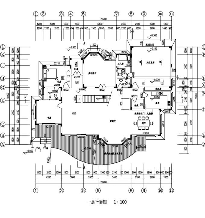 cad floor plan layout  revit modeling services