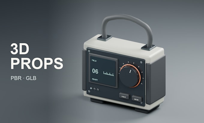 create a custom static 3d prop with pbr textures