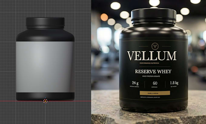 create a custom 3d product mockup