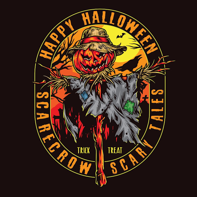 design modern beautiful halloween logo