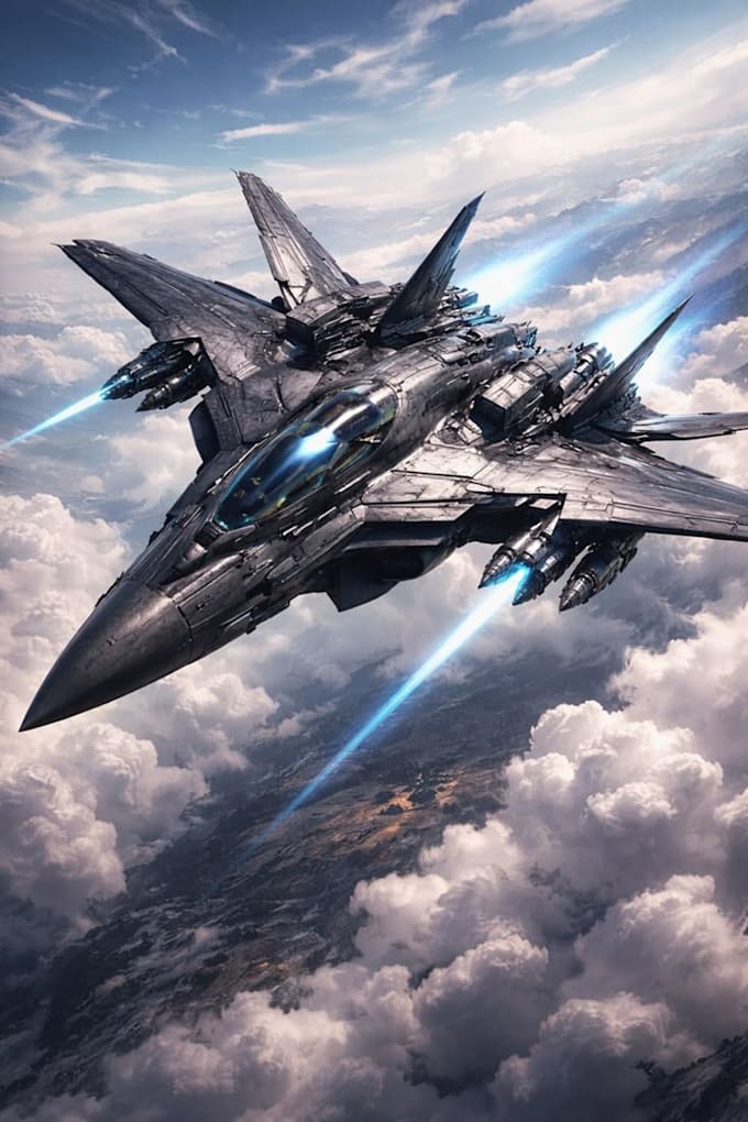 design custom futuristic spacecraft for your creative