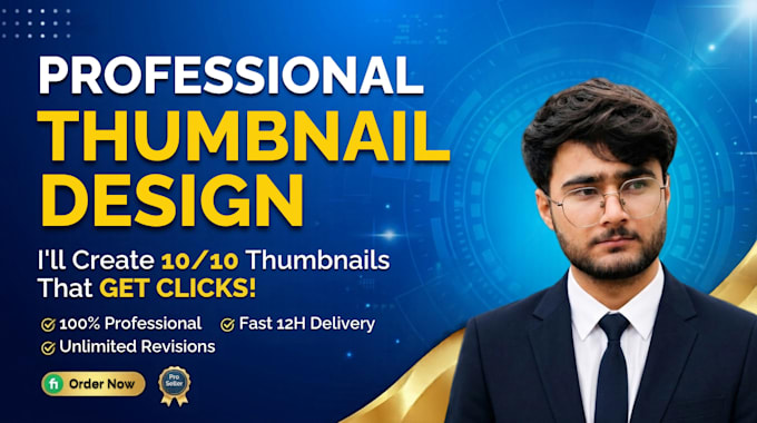 be design amazing and unique thumbnails