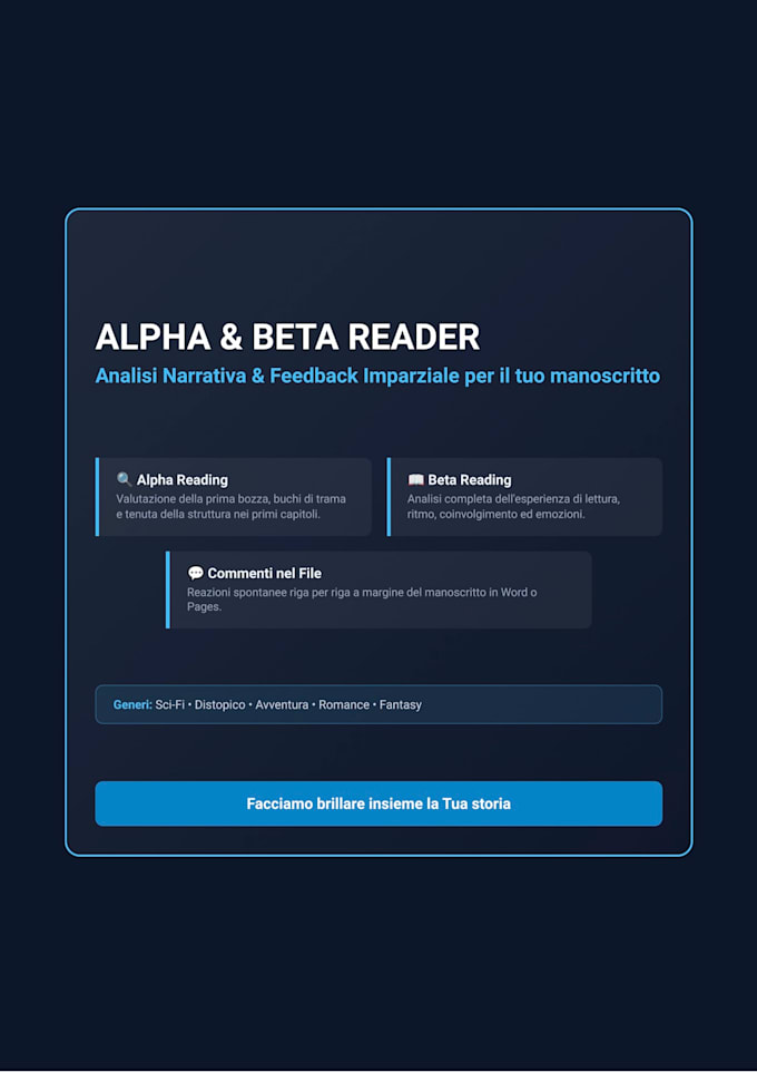 alfa e beta reader