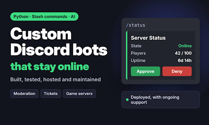 build a custom discord bot for your server