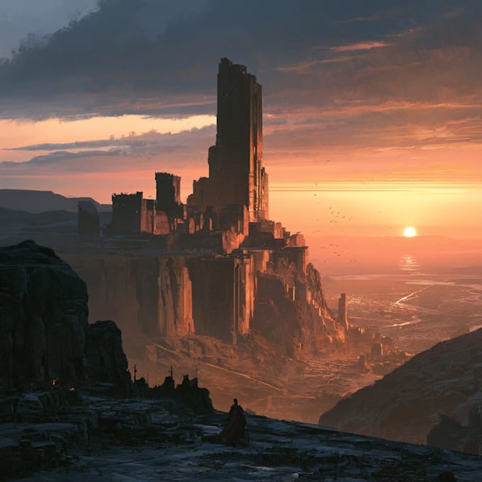 create fantasy environment concept art