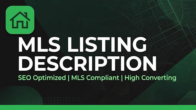 write seo optimized mls real estate listing description