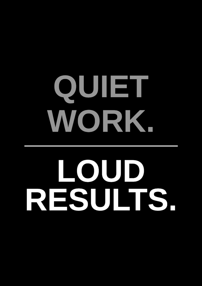 design a custom black and white typography quote poster