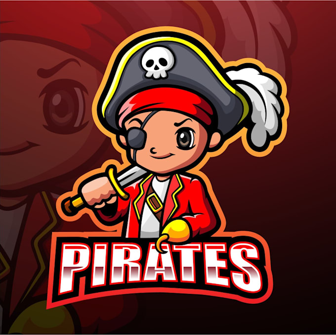 create high quality luxury pirate logo design