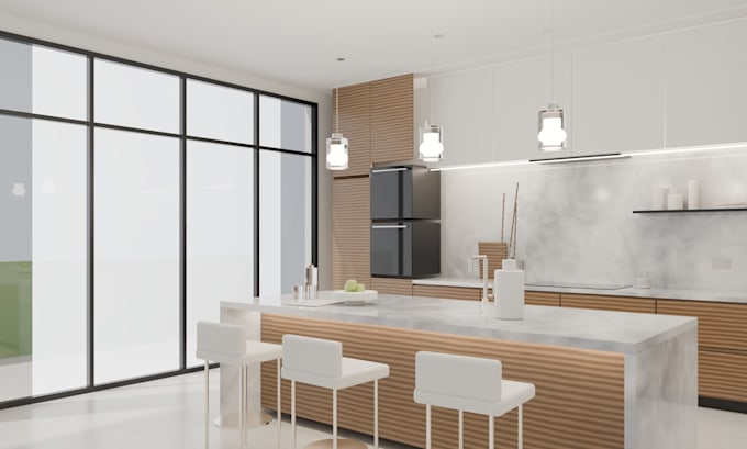 design modern 3d interior design 3d kitchen interior 3d rendering interior